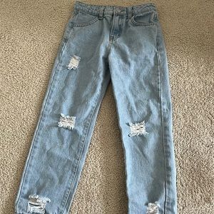 Shein girls 8y distressed jeans